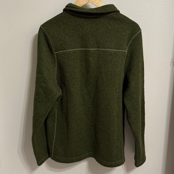 Men’s The North Face Olive Green Quarter-Zip Up Fleece Sweater. Size Large - Picture 2 of 11